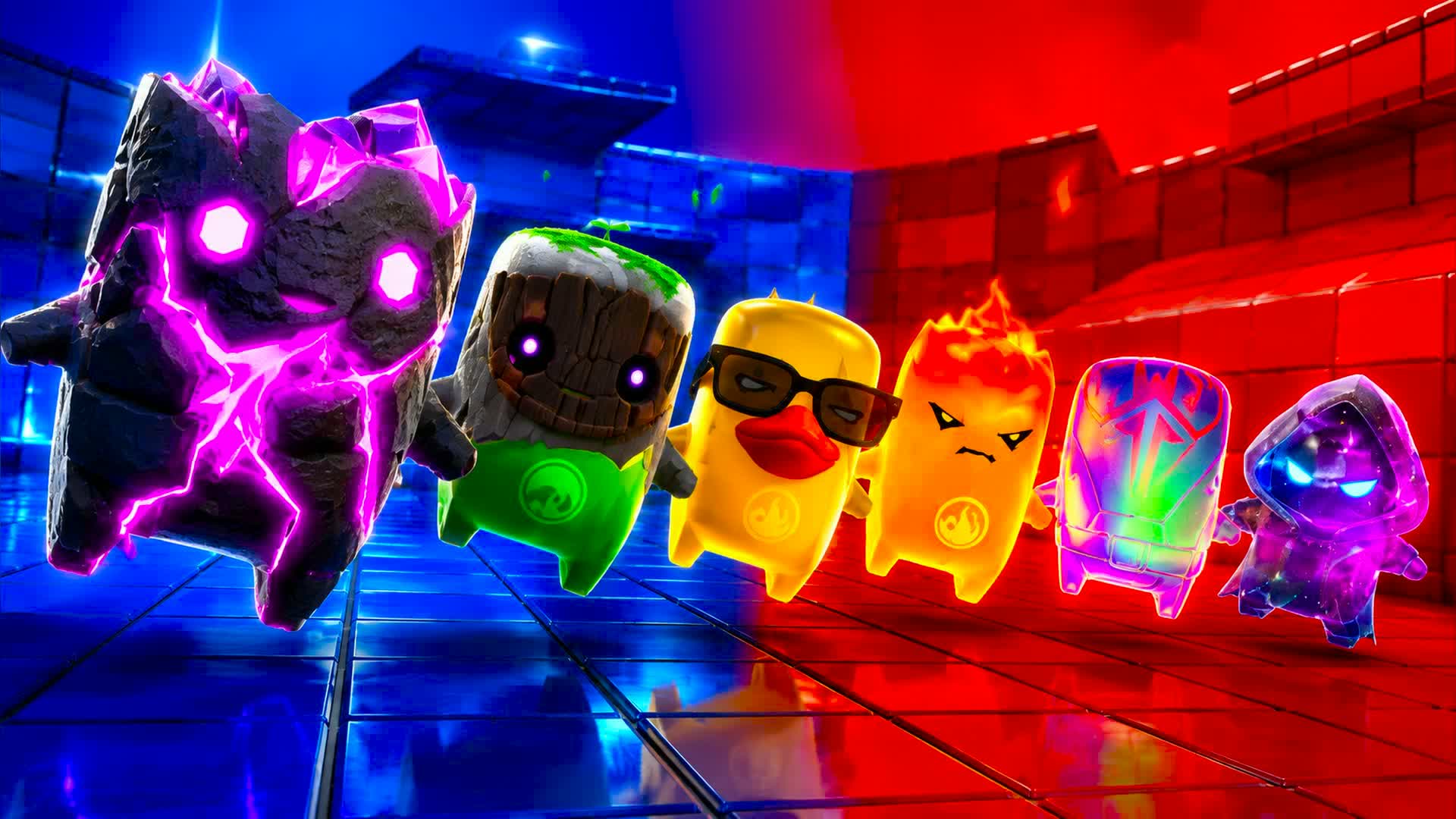 RVB RED VS BLUE UUU BEST MAP WITH NUKES — Fortnite Creative map