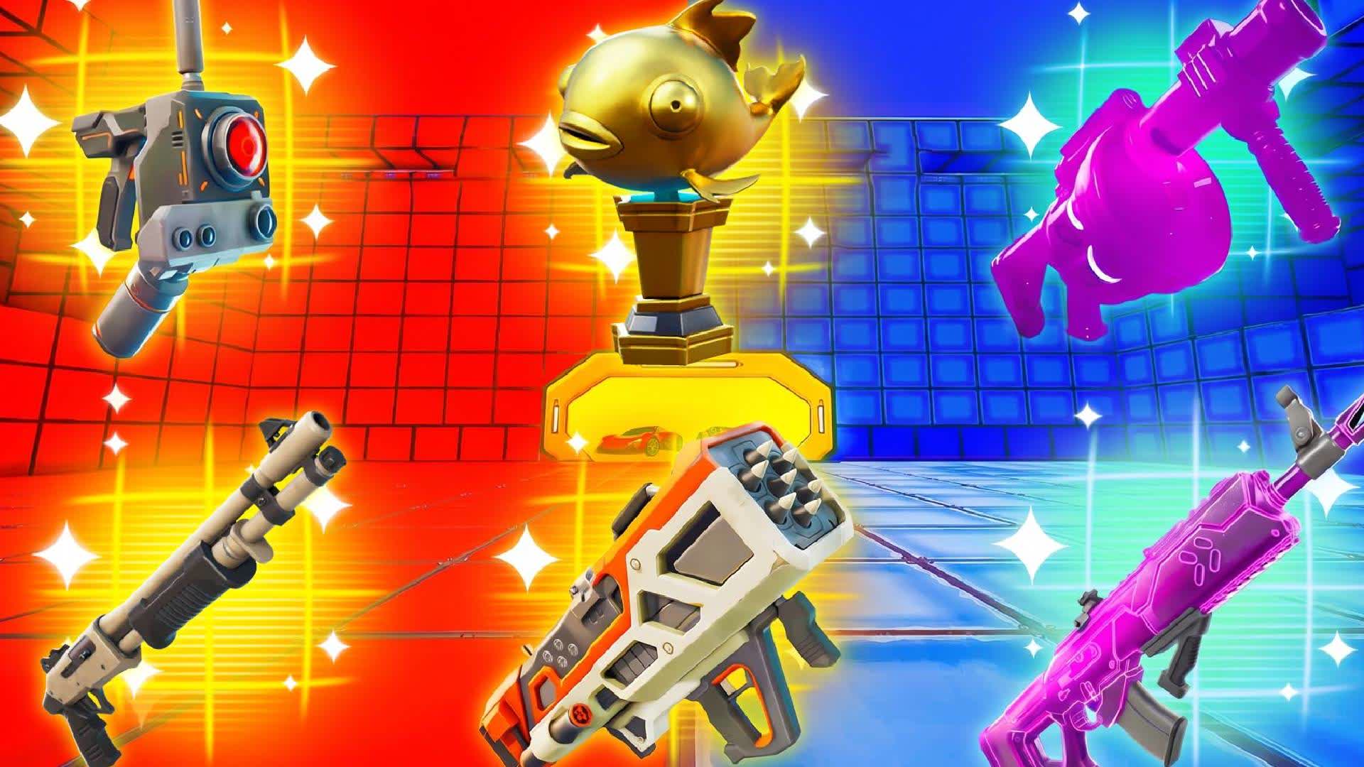 RED VS BLUE NEW WEAPONS WOW — Fortnite Creative map
