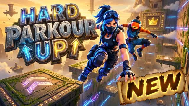 HARD PARKOUR UP💀💀 — Fortnite Creative map