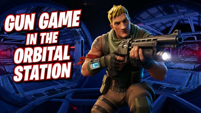 GUN GAME IN THE ORBITAL STATION — Fortnite Creative map