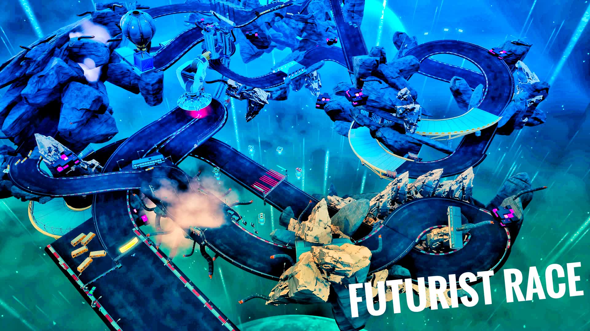 π FUTURIST RACE ! π β Fortnite Creative map
