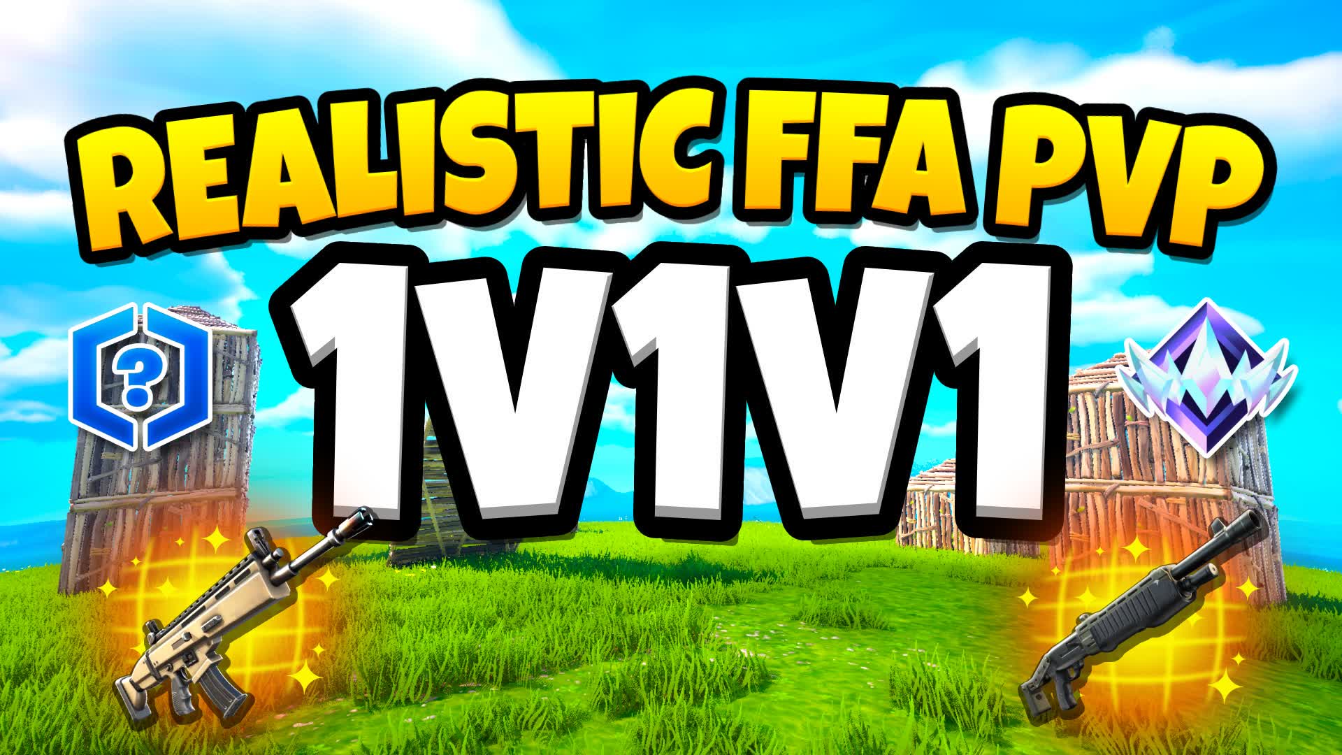 1v1v1 CRAZY Free For All — Fortnite Creative map