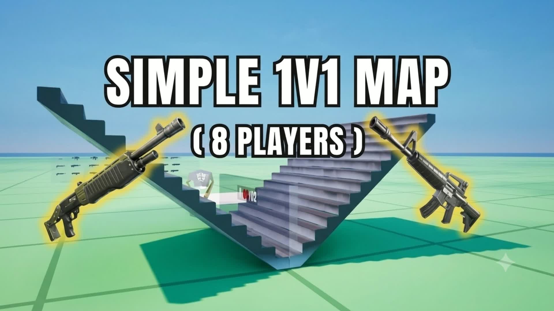 Simple 1v1 ( 8 Players ) — Fortnite Creative map
