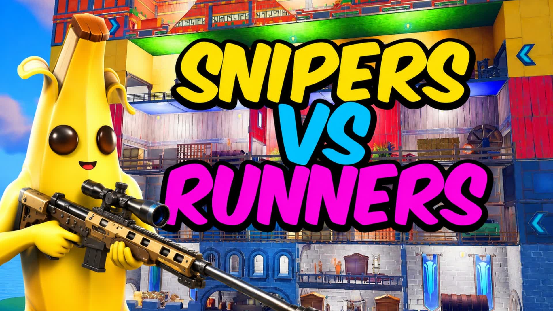 Snipers VS Runners (GNN) — Fortnite Creative map