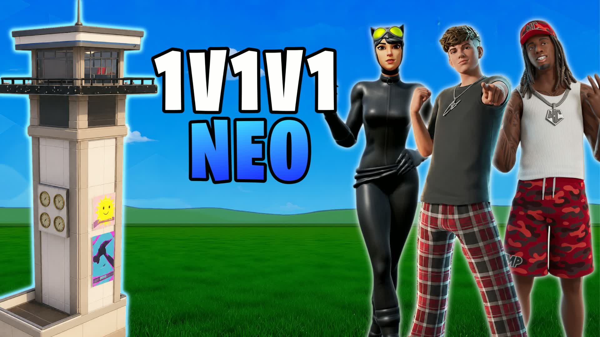 Neo 1v1v1 scrims قلوري تلتد — Fortnite Creative map