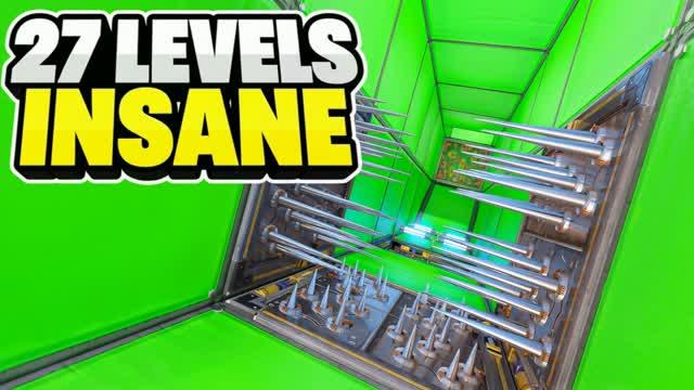 INSANE DEATHRUN PARKOUR 27+ باركور صعب — Fortnite Creative map
