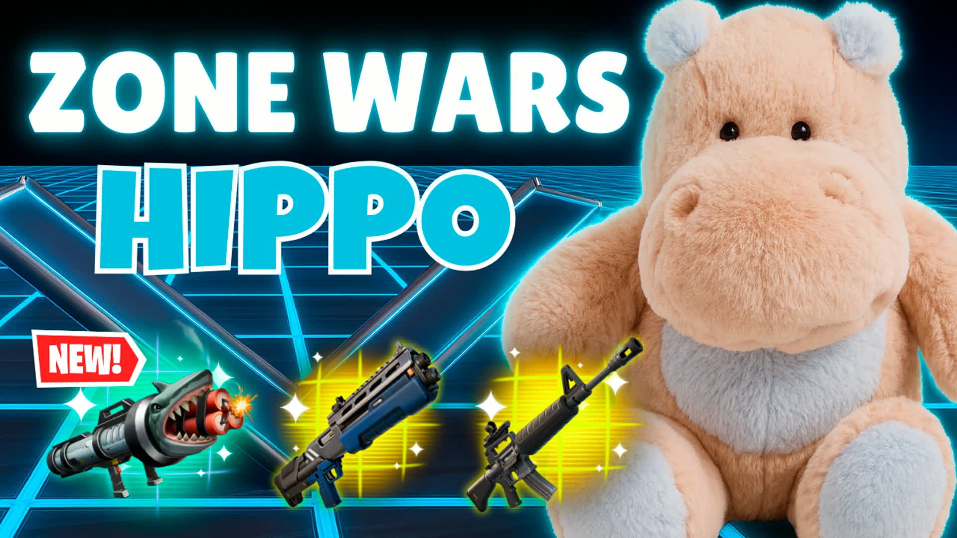 HIPPO ZONE WARS 1V1 — Fortnite Creative map