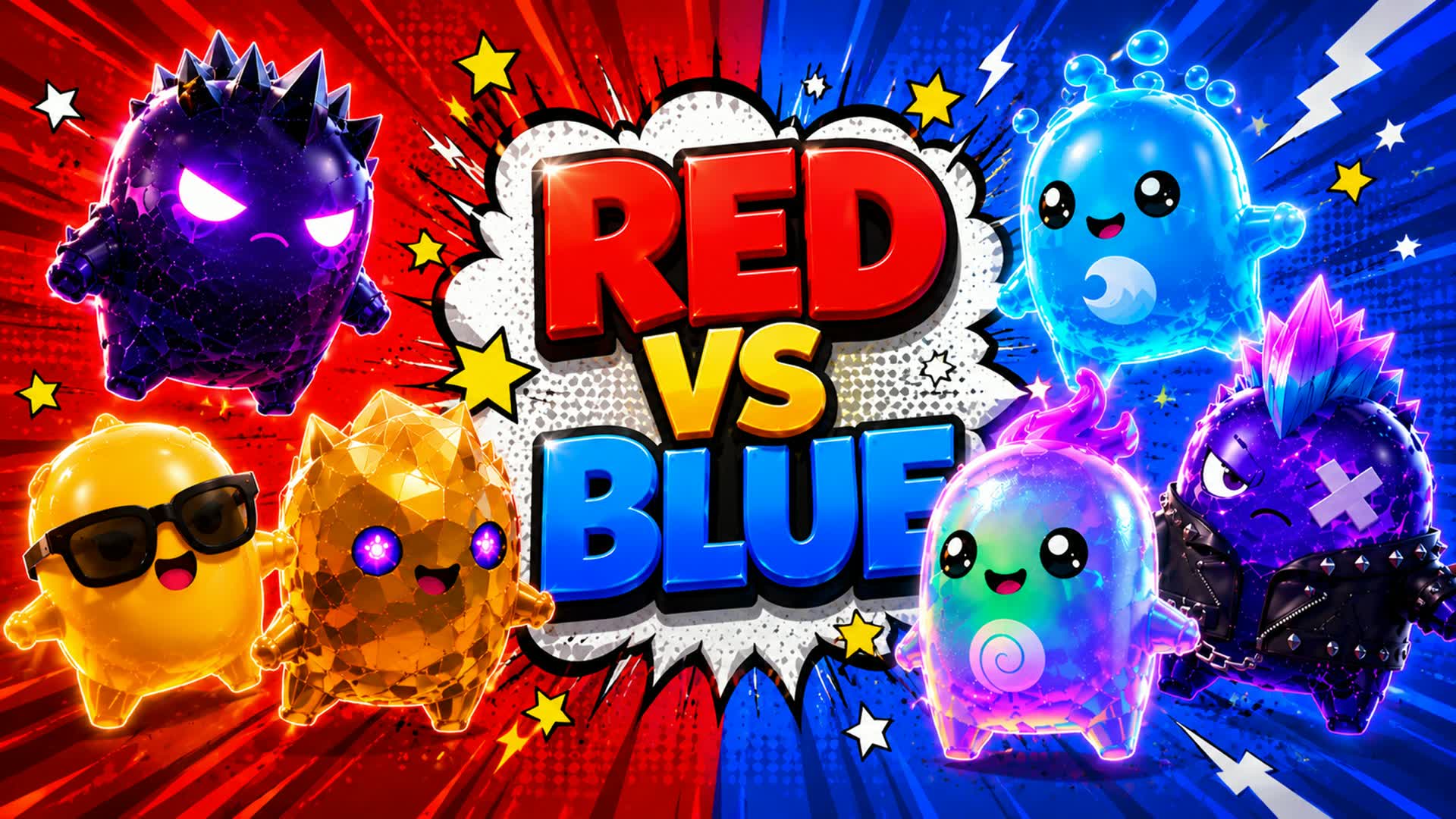 β€οΈπ RED vs BLUE EPIC FUN PARTY β Fortnite Creative map