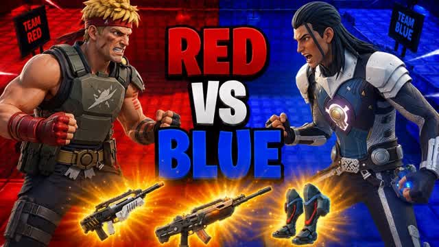 RED VS BLUE JONES VS GENO🔴🔵 — Fortnite Creative map
