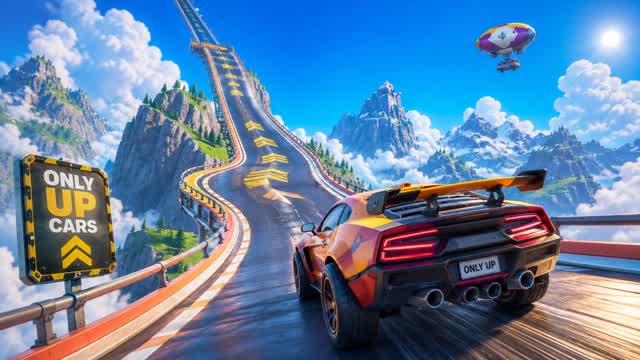 ONLY UP CARS ! — Fortnite Creative map