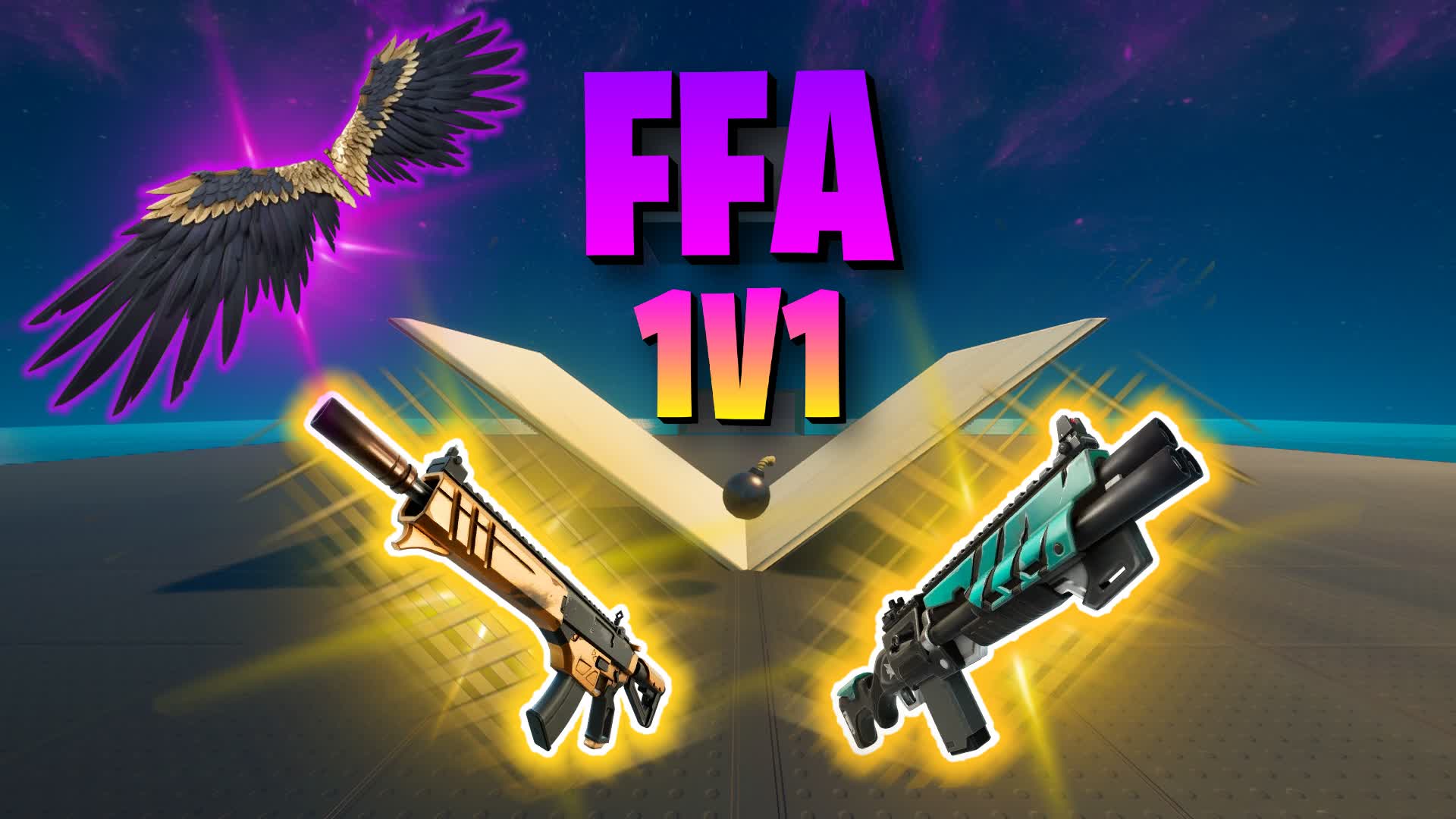 FREE - FOR - ALL | 1V1 — Fortnite Creative map