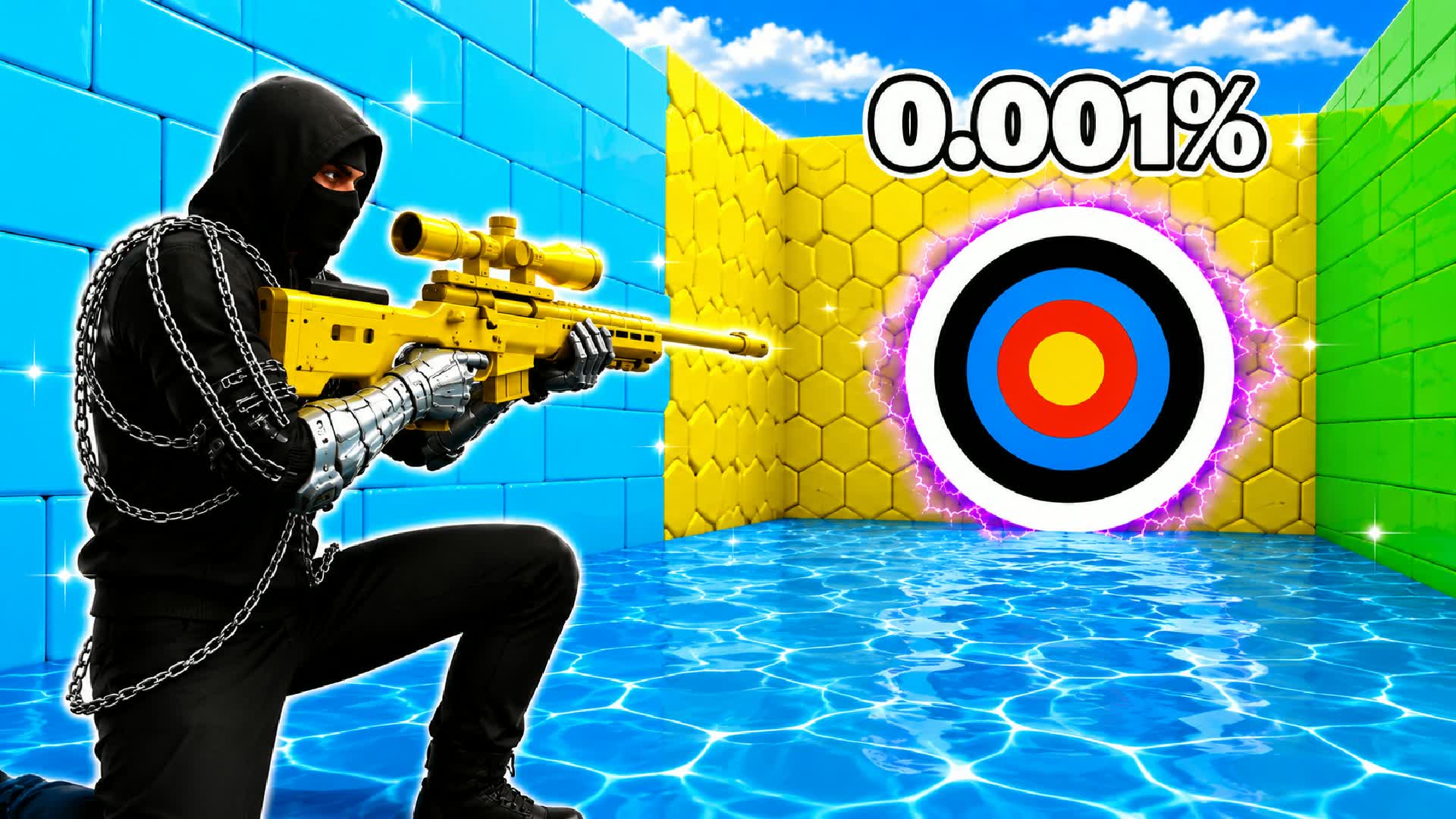 UNC HUGE TRICKSHOT PARKOUR HARD — Fortnite Creative map