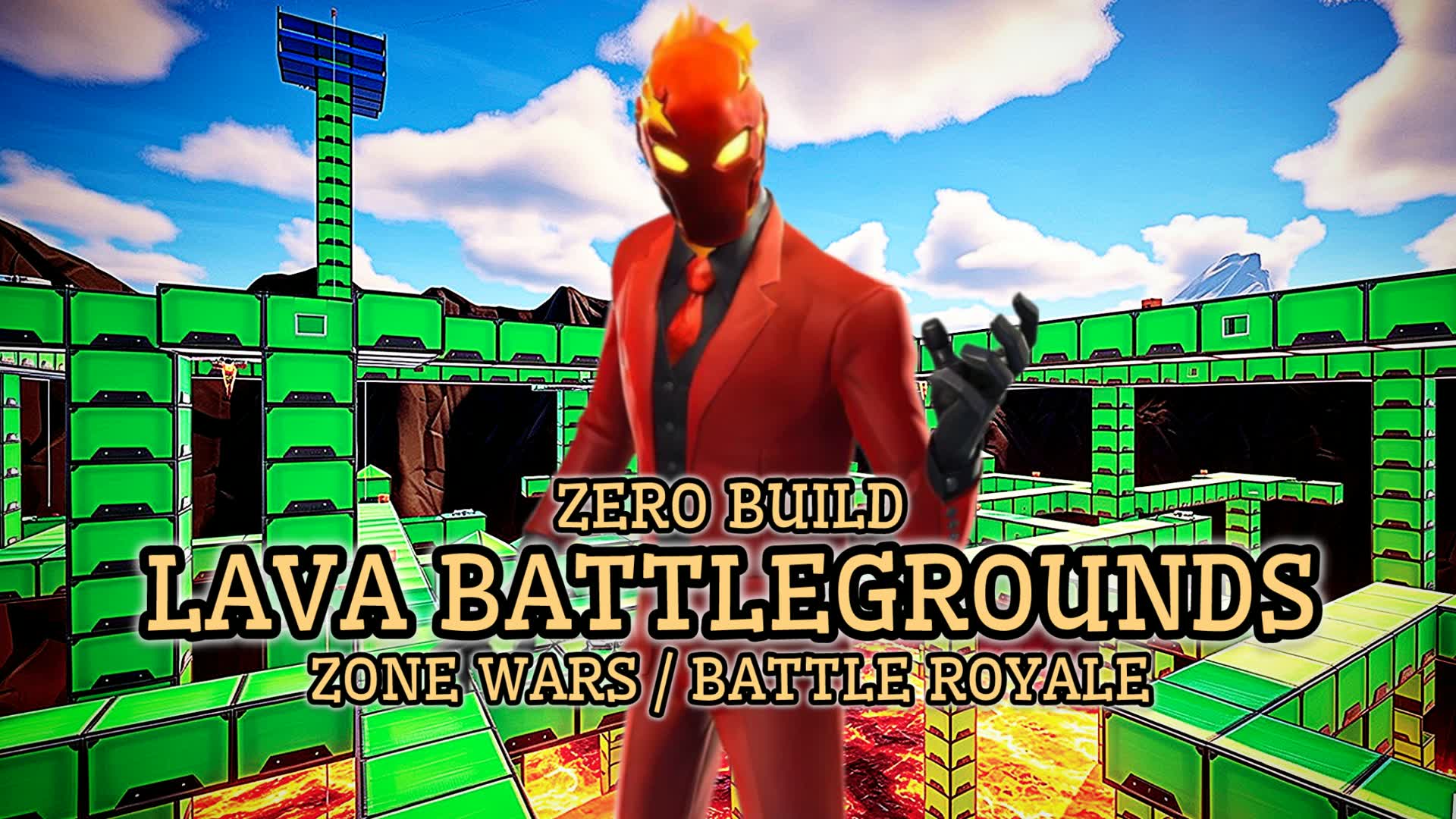 Lava Battlegrounds (ZERO BUILD) — Fortnite Creative map