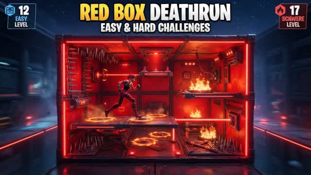 Hard and Easy Deathrun — Fortnite Creative map