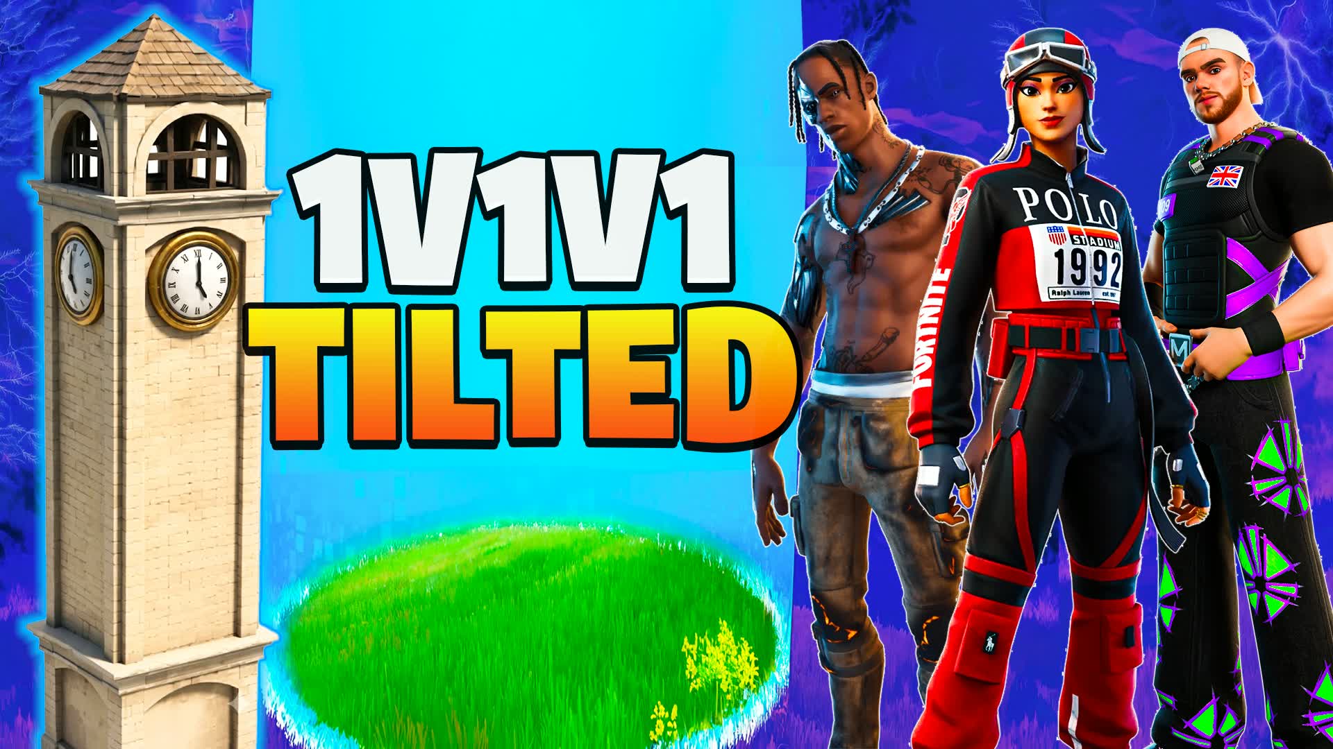 1V1V1 TILTED CHAOS — Fortnite Creative map