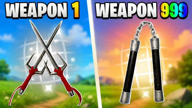⚡️TMNT🔫 GUN GAME⚡️ — Fortnite Creative map