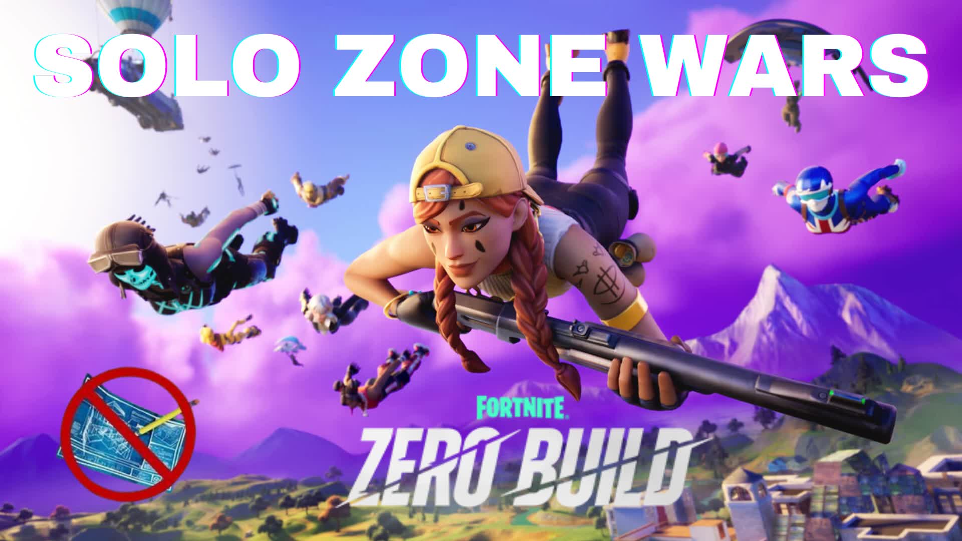 NO BUILD ZONE WARS SOLO — Fortnite Creative map
