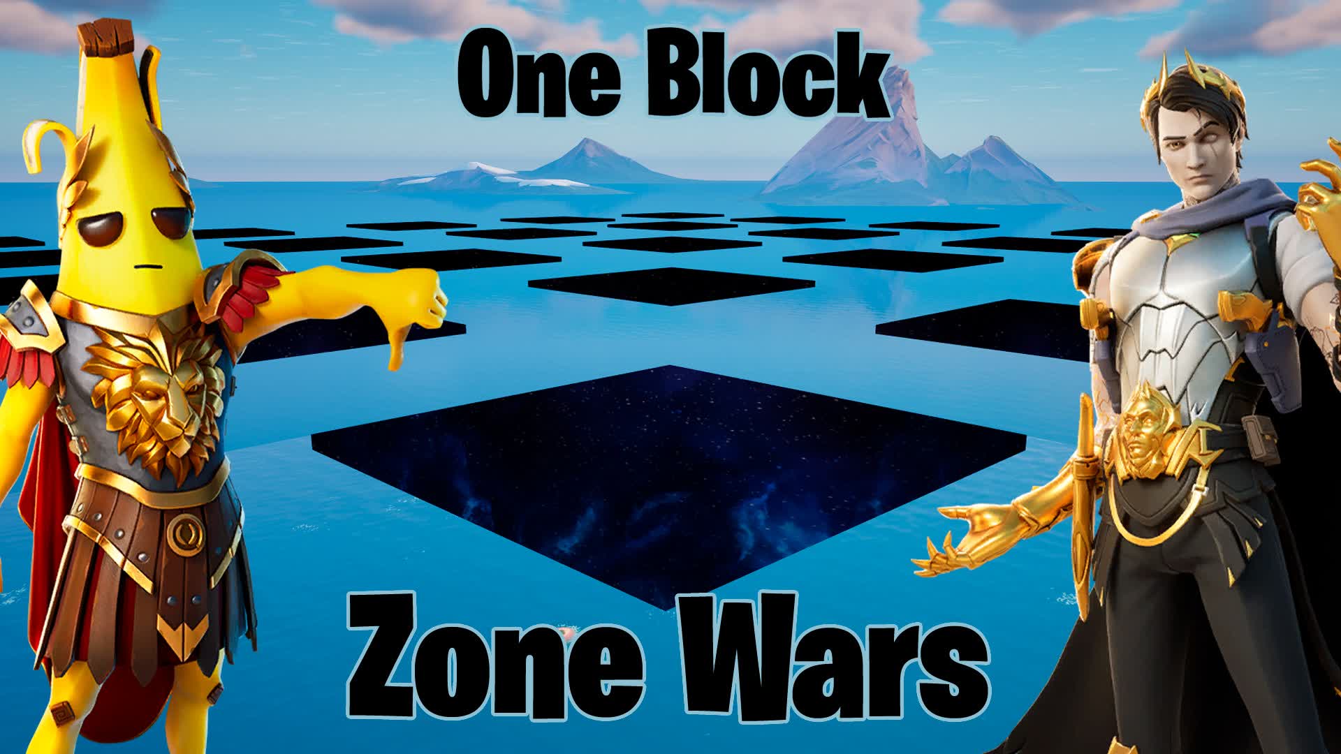 🟦 One Block Zone Wars 🟦 — Fortnite Creative map