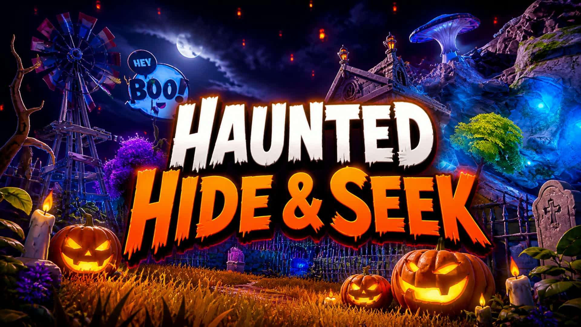 Cache-Cache chameleon Halloween — Fortnite Creative map