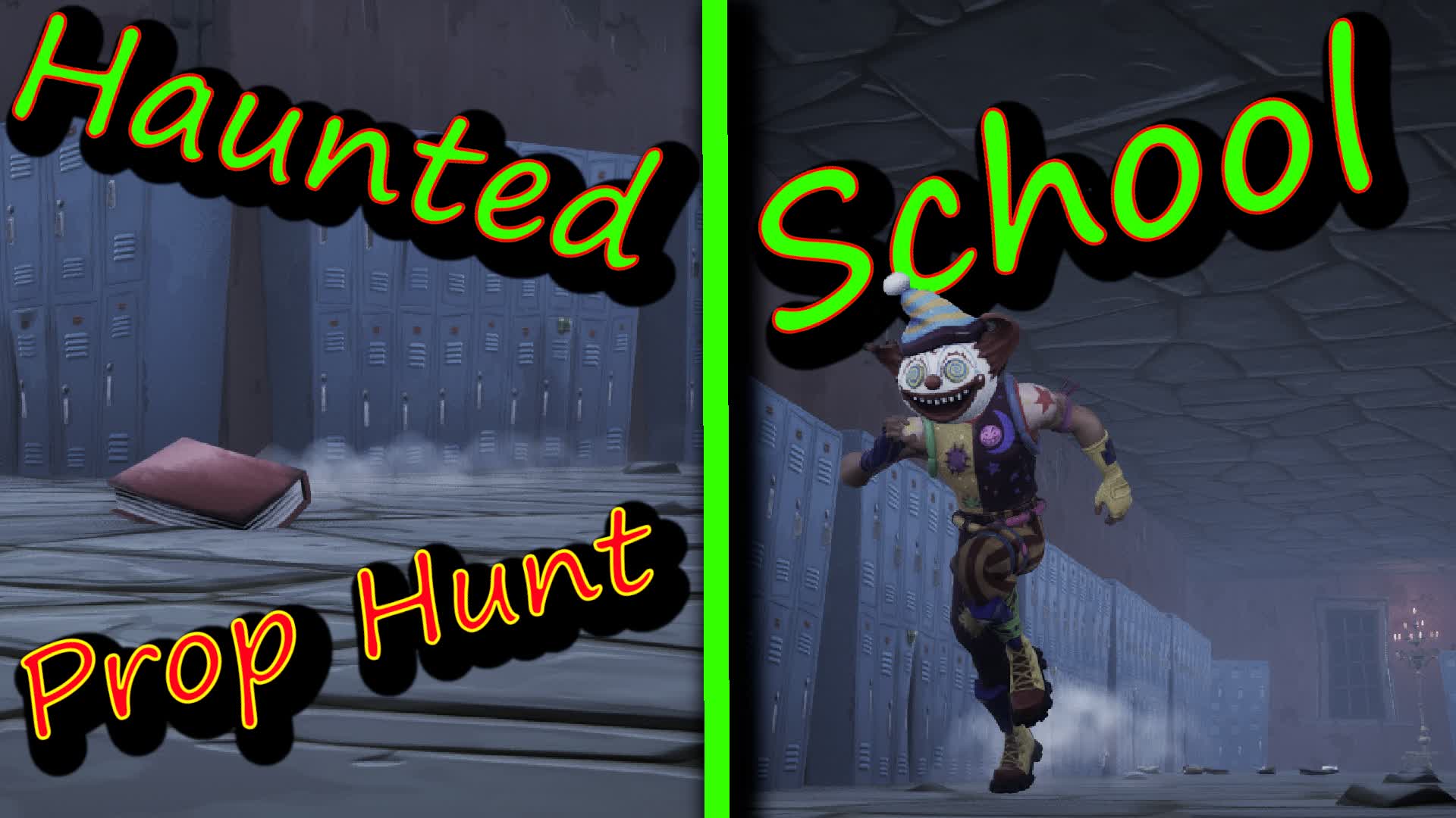 Haunted School Prop Hunt — Fortnite Creative map