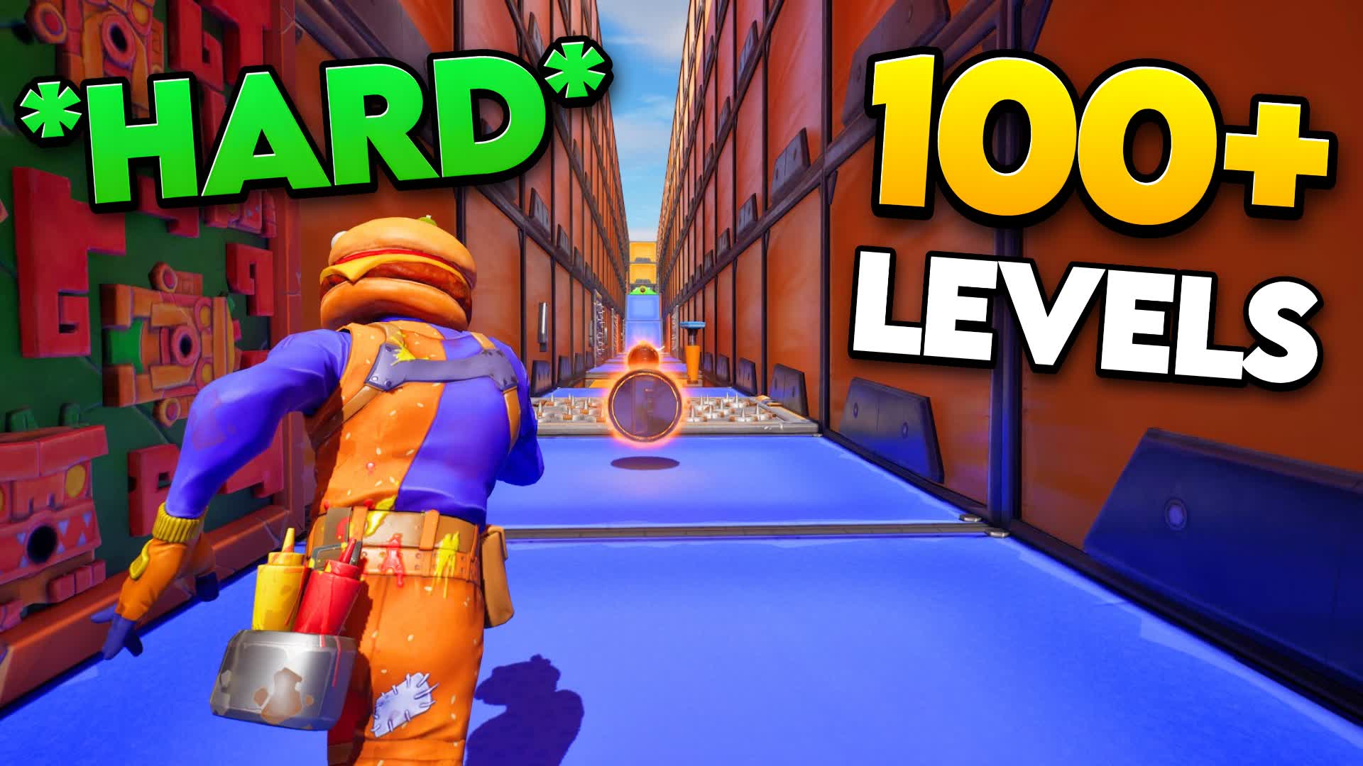 100+ HARD PARKOUR⭐ — Fortnite Creative map