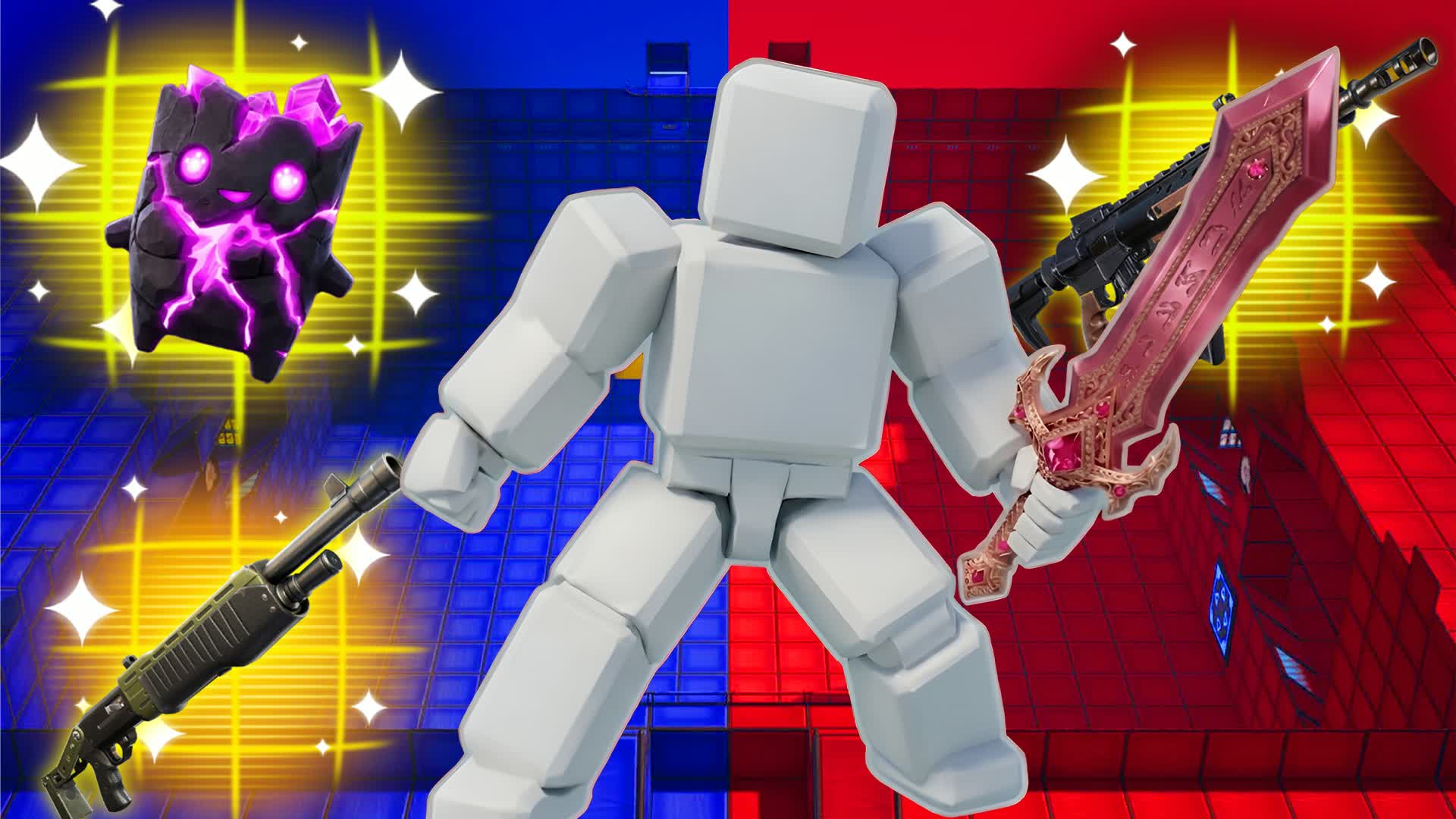 SUPER RONALDO RED VS BLUE ๐ด๐ต UNC 67 โ Fortnite Creative map