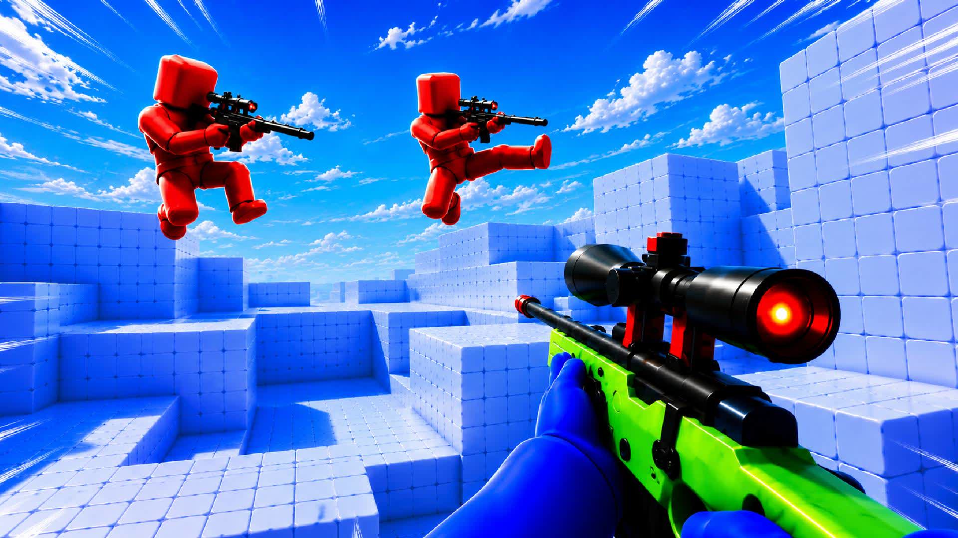 RED VS BLUE 🔴🔵NUKE BOMB! — Fortnite Creative map