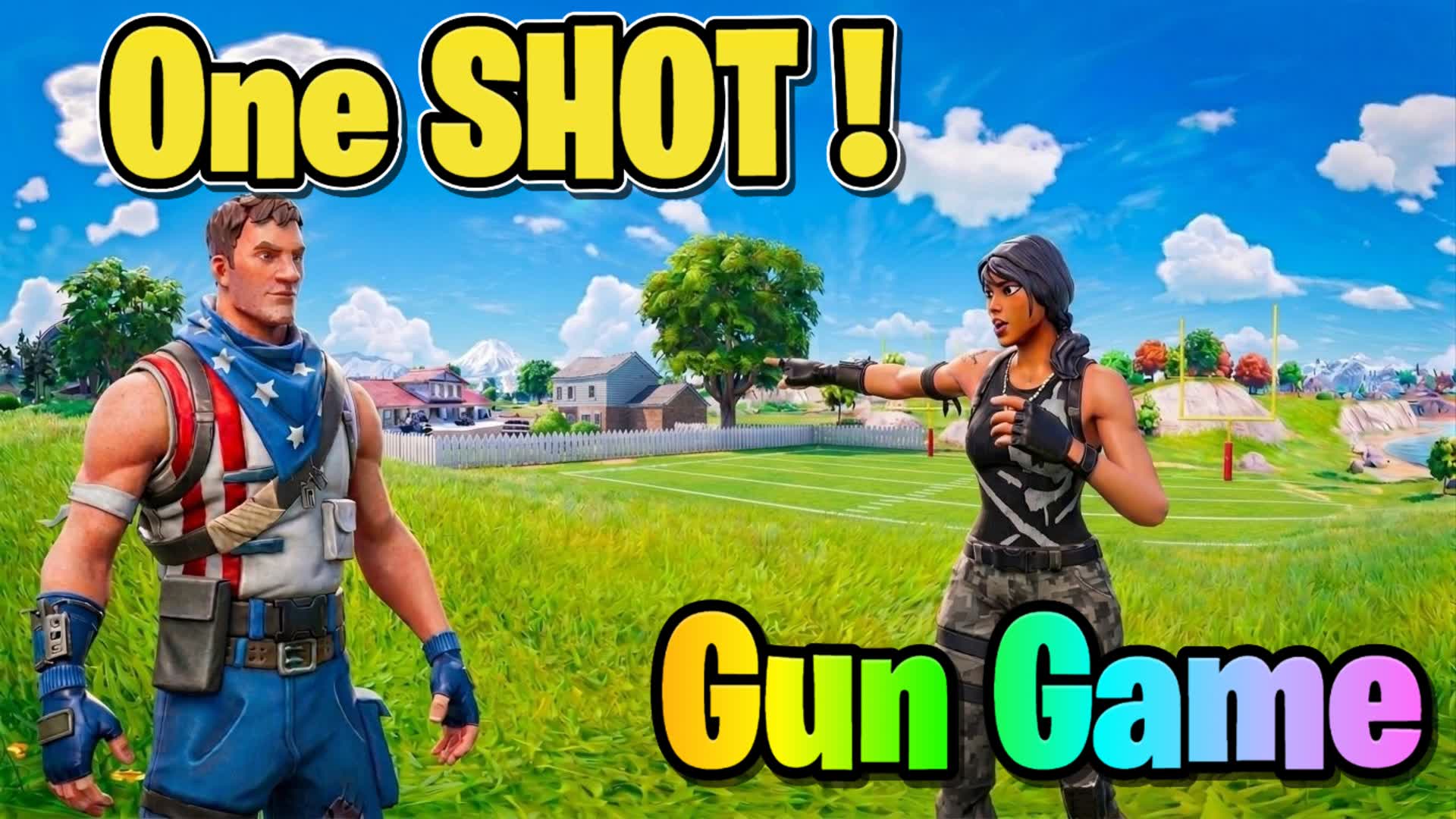 One SHOT Gun Game insta-respawn — Fortnite Creative map