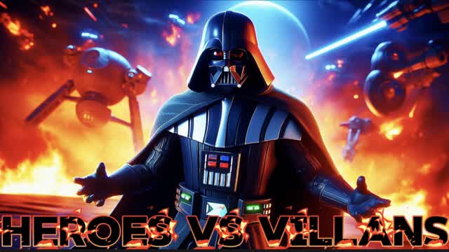 HEROES VS VILLANS — Fortnite Creative map