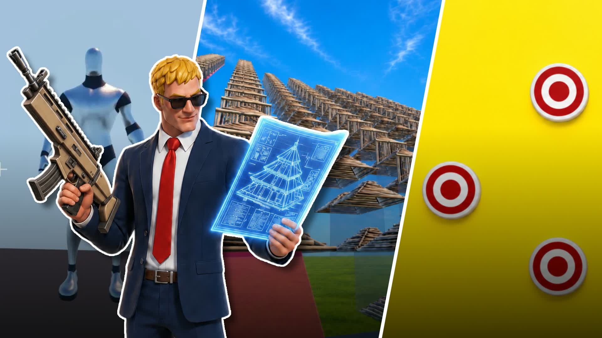 Mechanincs 🎯 Aim Edit Piece Freebuild🔥 — Fortnite Creative map