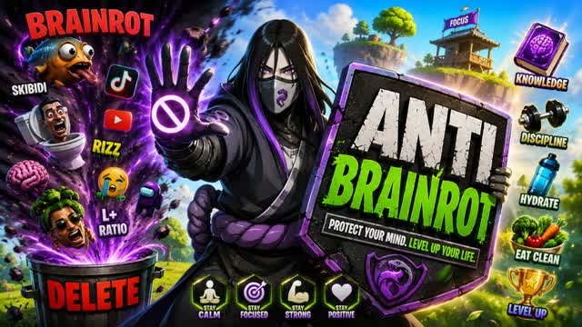 Anti-Brainrot — Fortnite Creative map