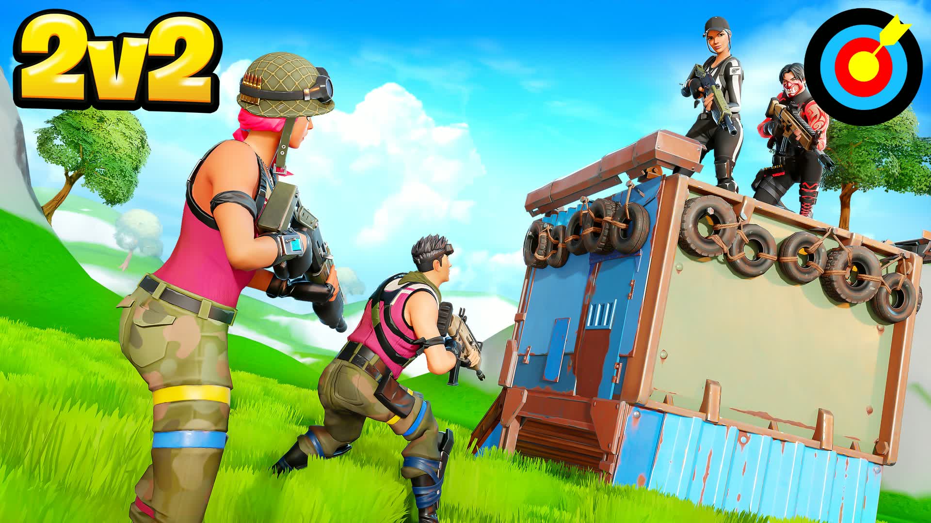 Rapid Zero Build 2v2 π― β Fortnite Creative map