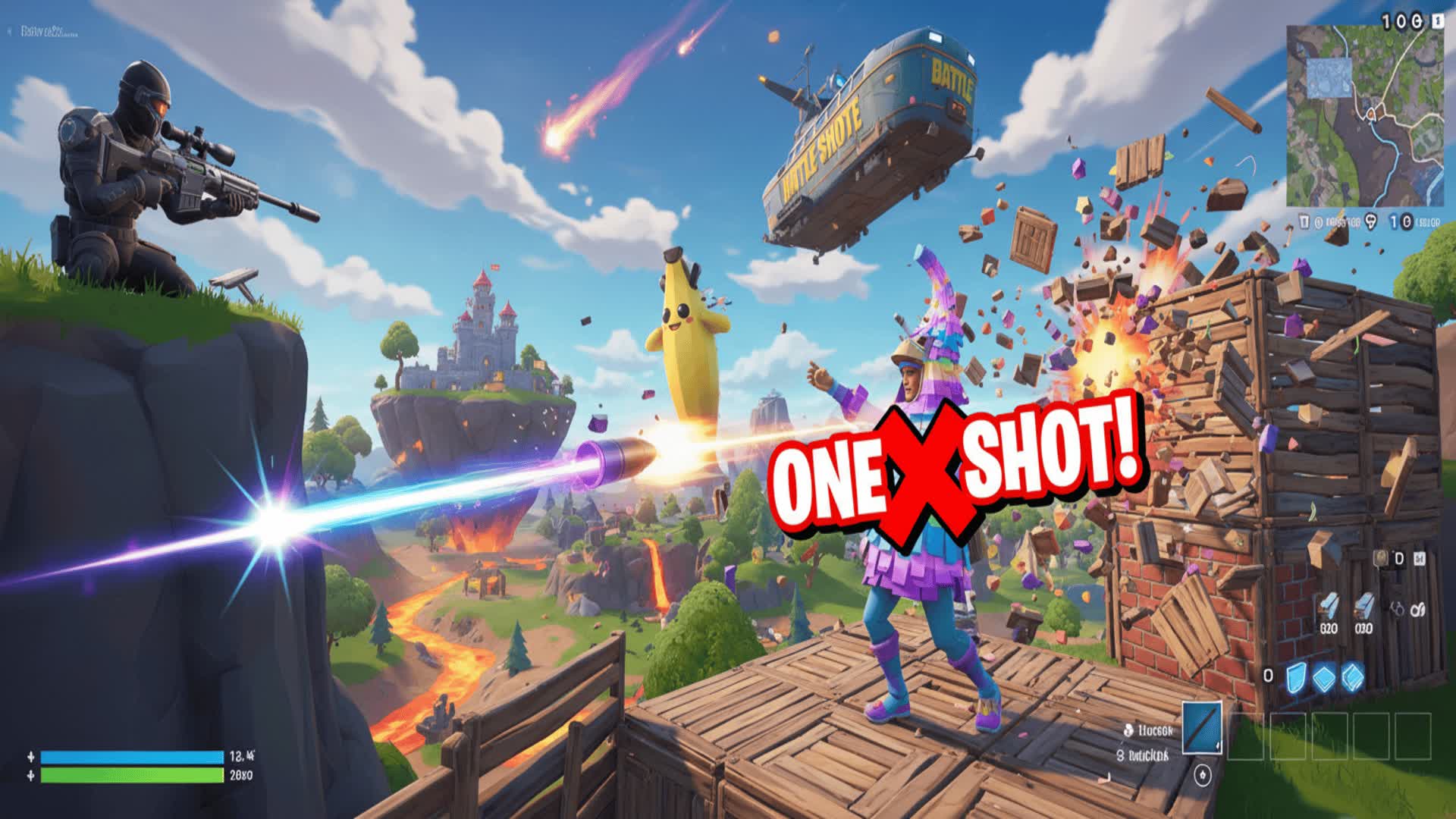 SNIPER 1 HP — Fortnite Creative map