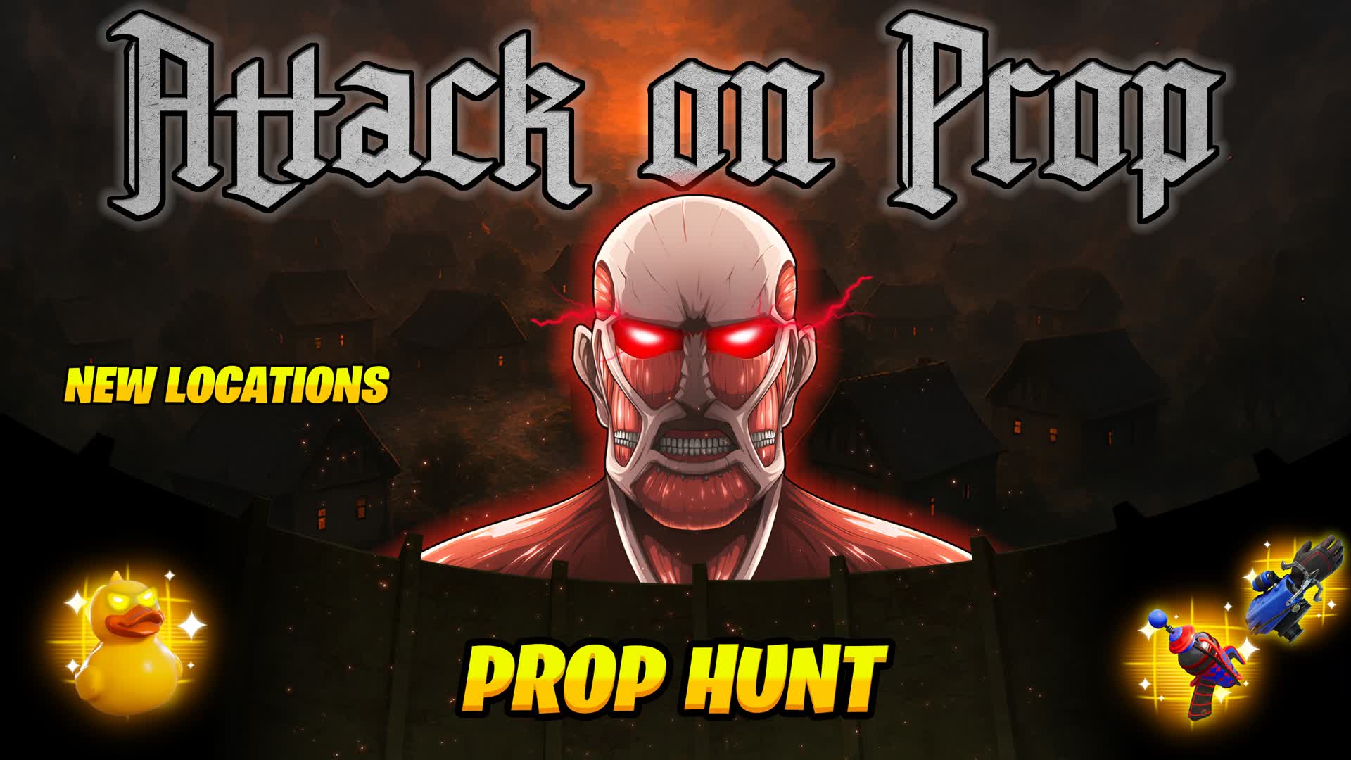 Attack on Prop Hunt — Fortnite Creative map