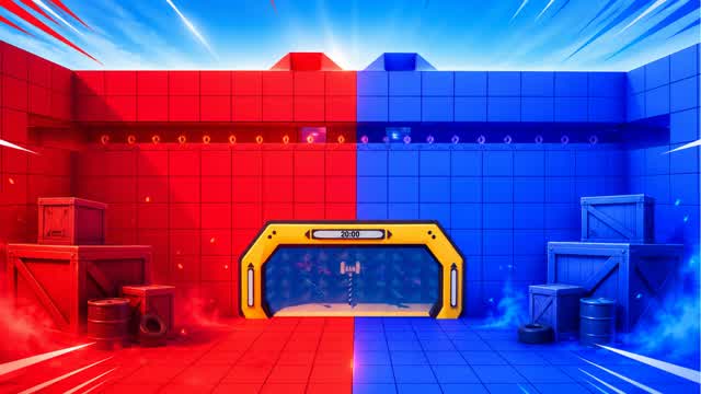 RED X BLUE - TWO-TEAM SHOWDOWN — Fortnite Creative map
