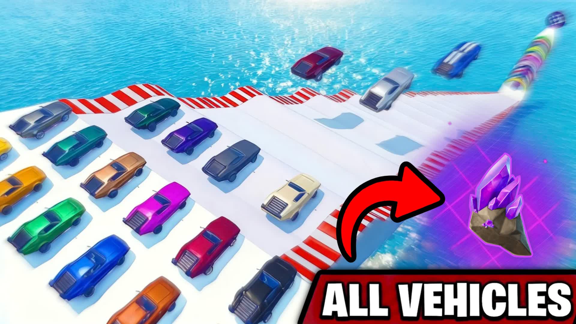 SUPER GIANT CAR RAMP π β Fortnite Creative map