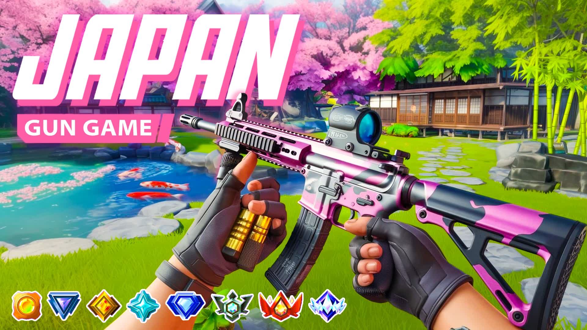 Japan Gun Game: First Person ๐ธ โ Fortnite Creative map