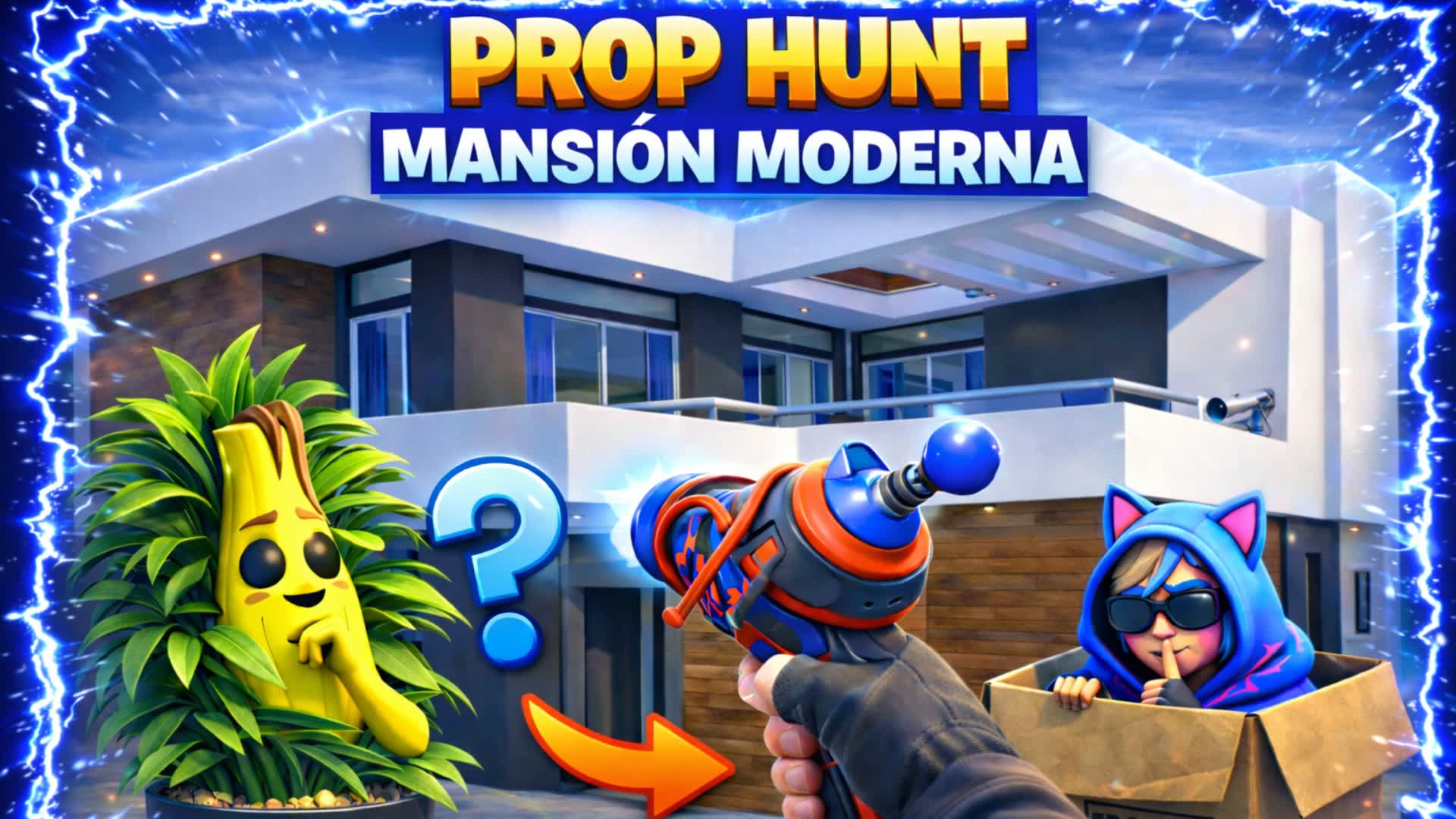Modern Mansion Prop hunt — Fortnite Creative map