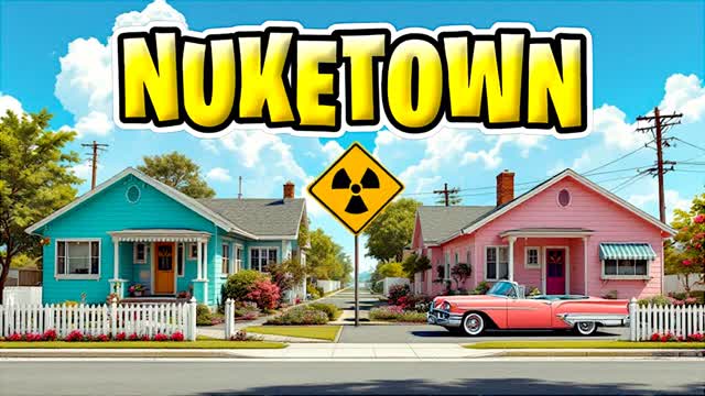 💣 NUKETOWN 24/7 ONE SHOT GUN GAME — Fortnite Creative map