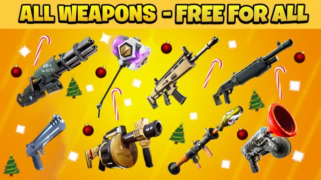 🌟FREE FOR ALL - ALL WEAPONS!🌟 — Fortnite Creative map