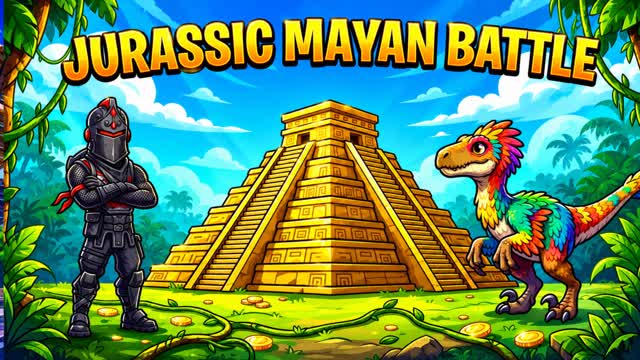 jurassic mayan battle — Fortnite Creative map