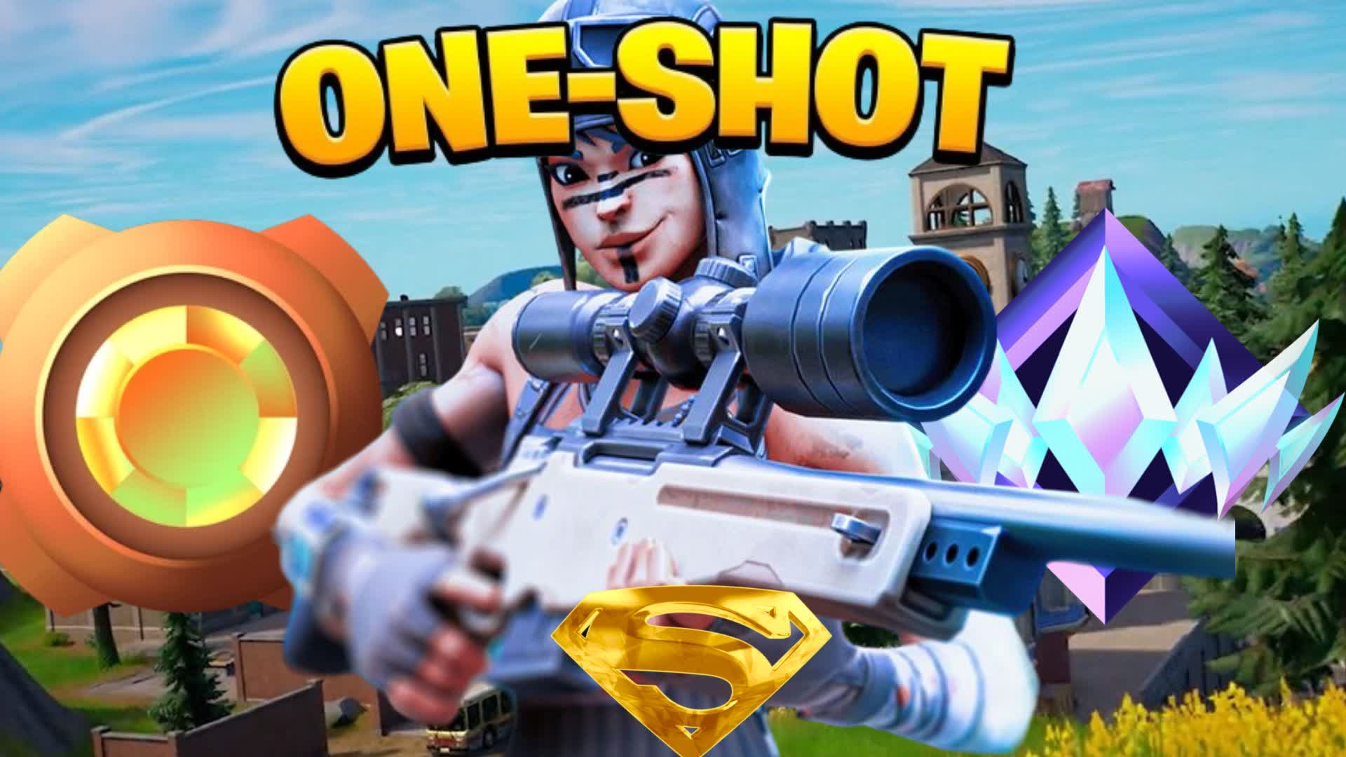 CRAZYY ONE SHOT⭐ — Fortnite Creative map