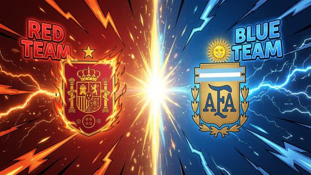 🔴RED VS BLUE🔵 SPAIN VS ARGENTINA — Fortnite Creative map