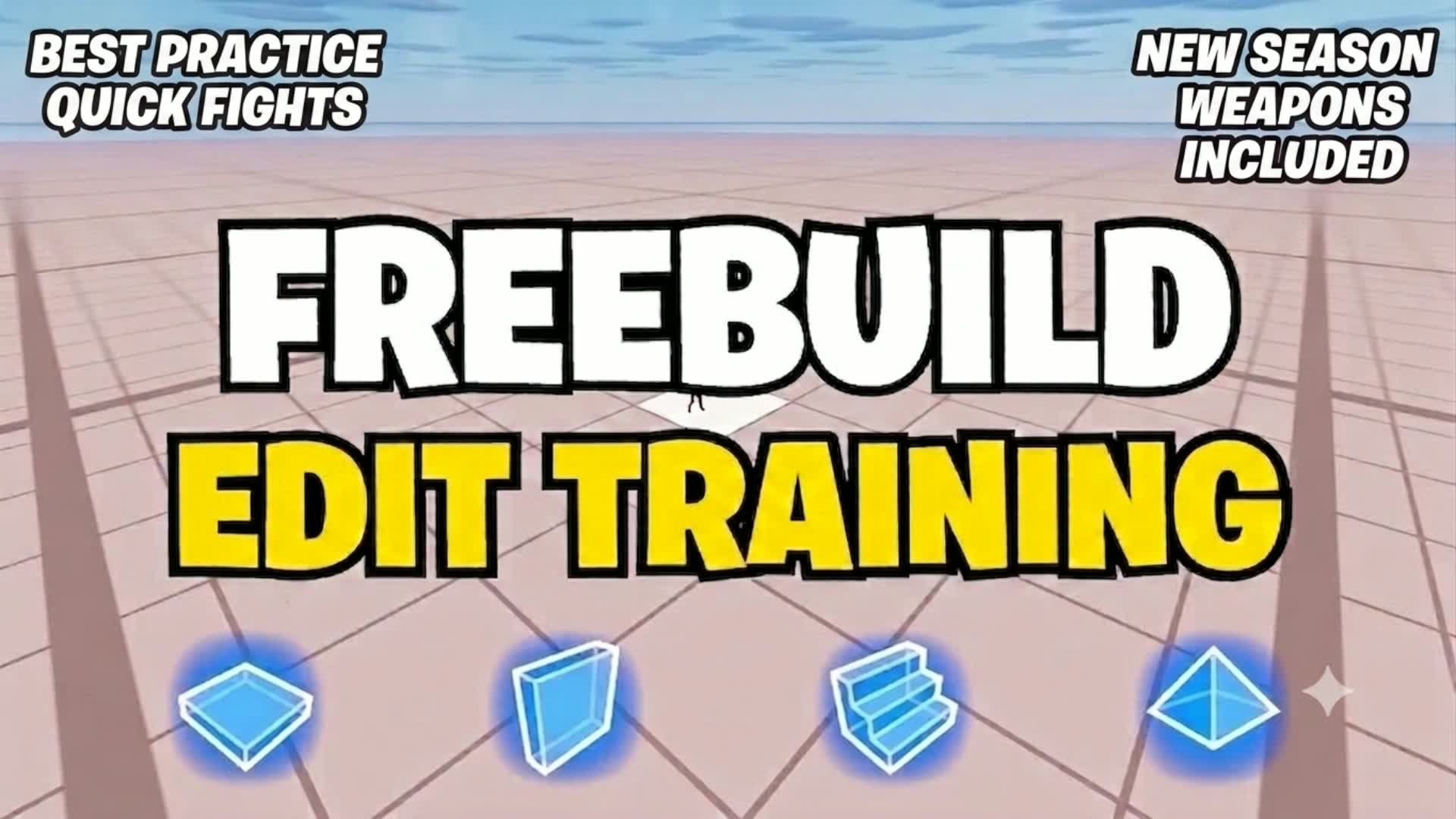 1V1V1 PRACTICE AIM EDIT PIECE FREE BUILD — Fortnite Creative map