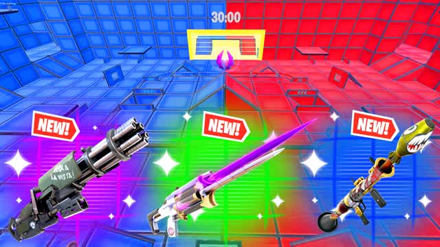 MEGA BATTLE RED VS BLUE ๐ด๐ต โ Fortnite Creative map