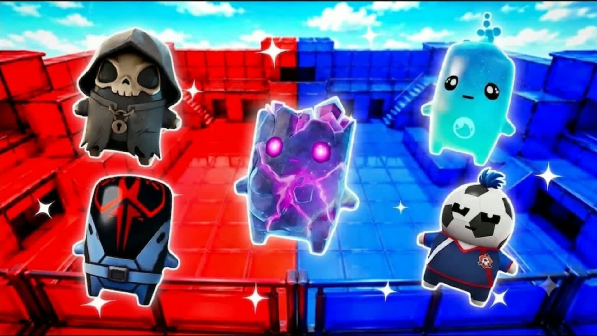 RED VS BLUE🔴🔵 CLAUDI 7ALEXX — Fortnite Creative map