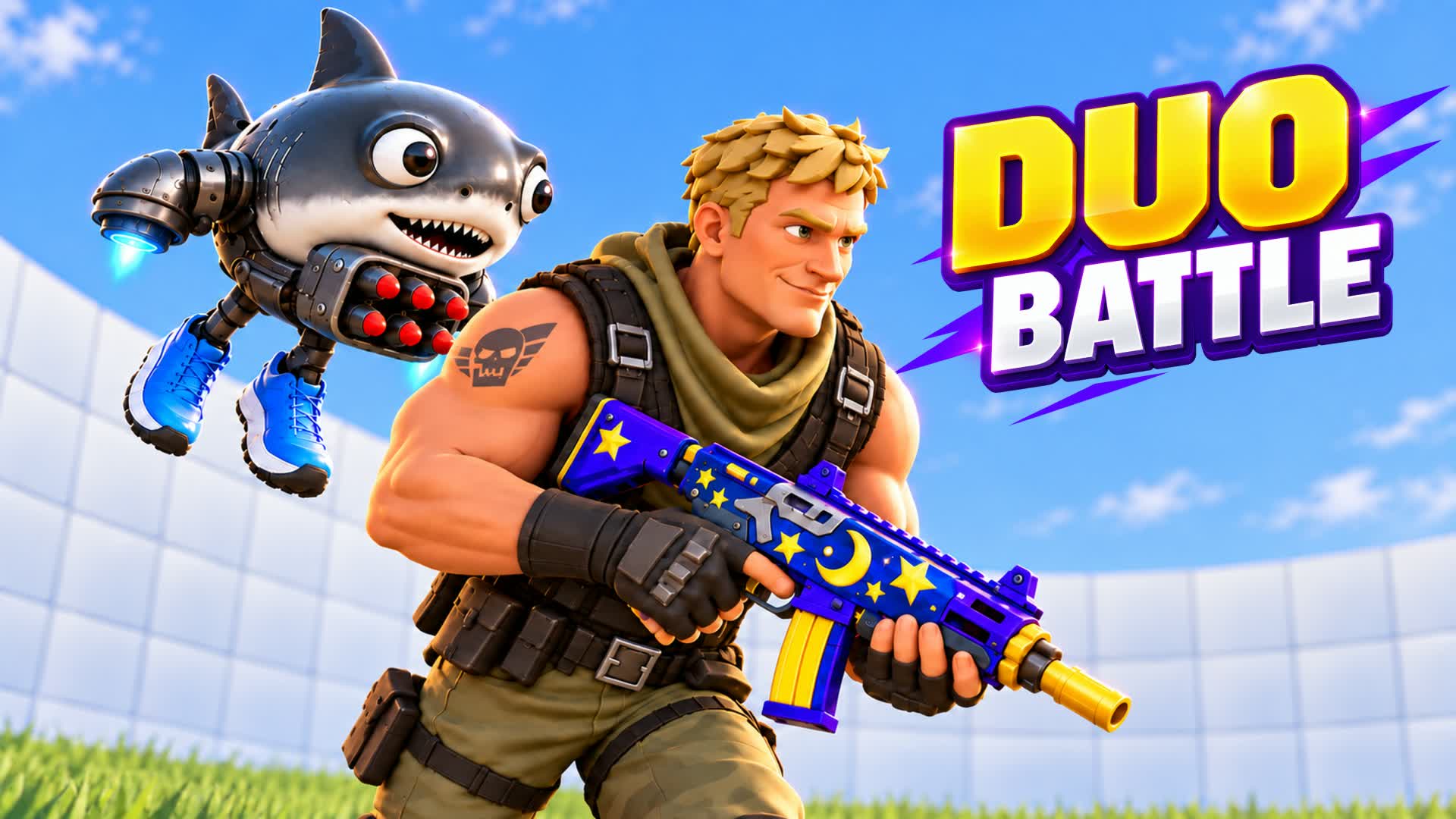 Steal the Star & 2v2 FFA With All Guns — Fortnite Creative map