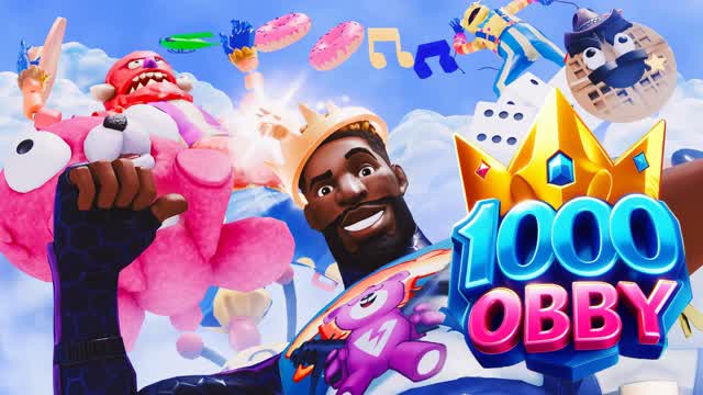 👑 1000 CROWN OBBY 👑 — Fortnite Creative map