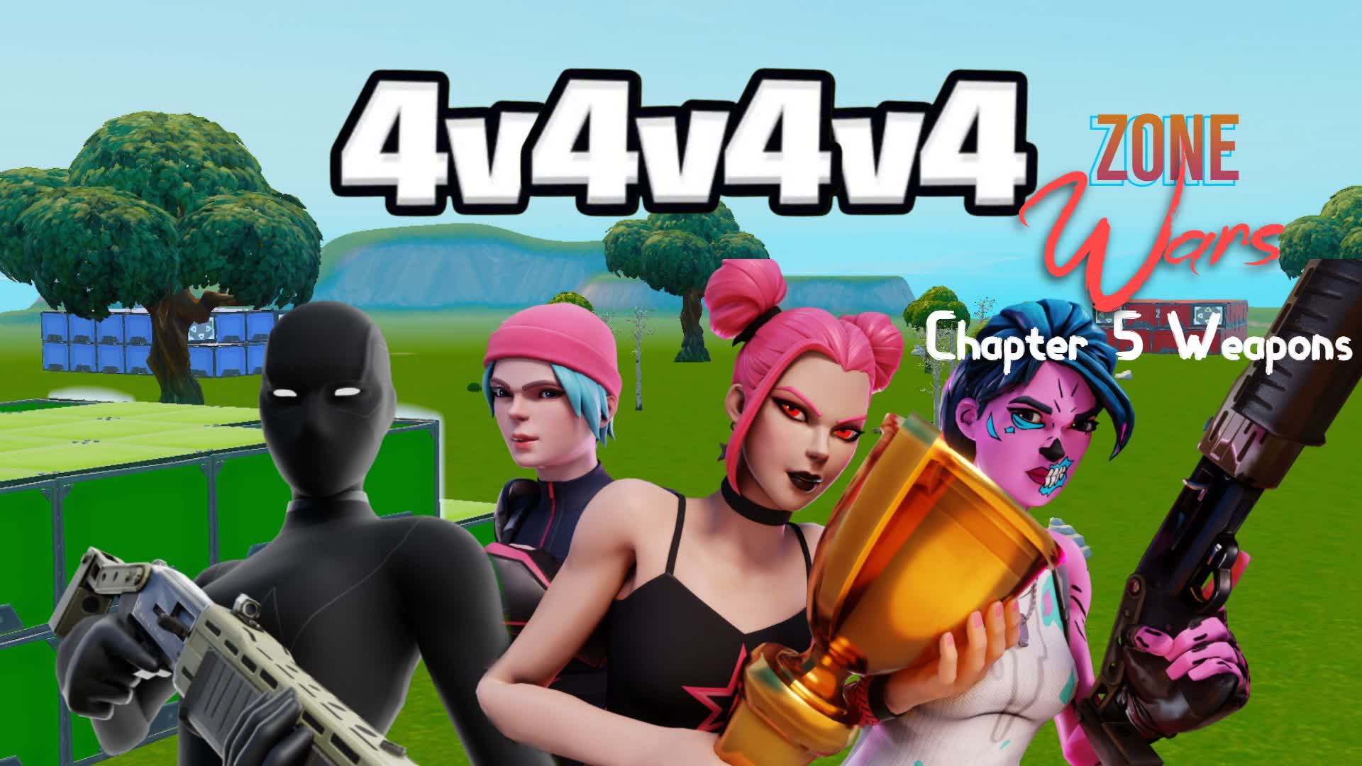 Night Time Zone Wars 4v4 — Fortnite Creative map