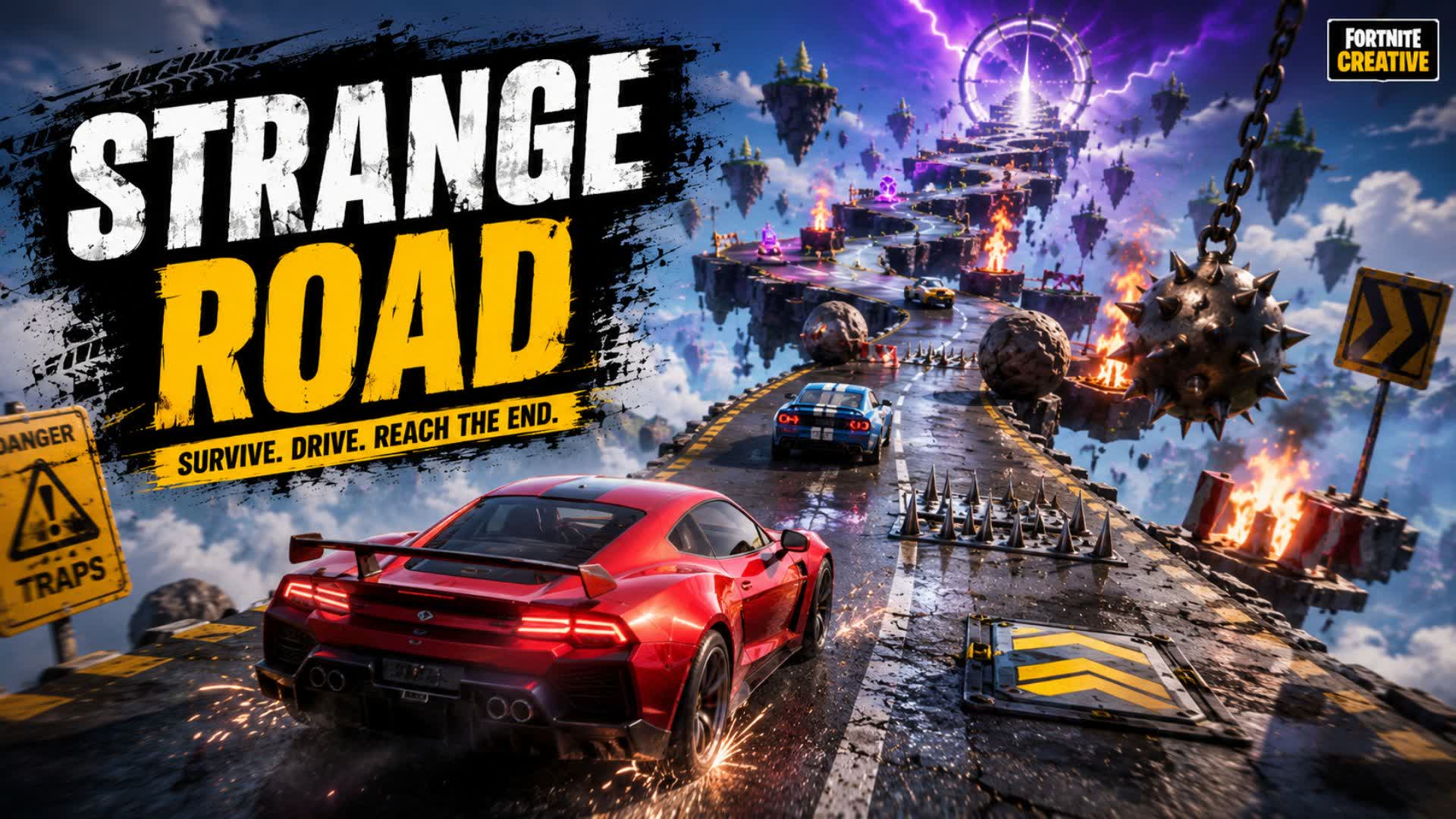 STRANGE ROAD — Fortnite Creative map